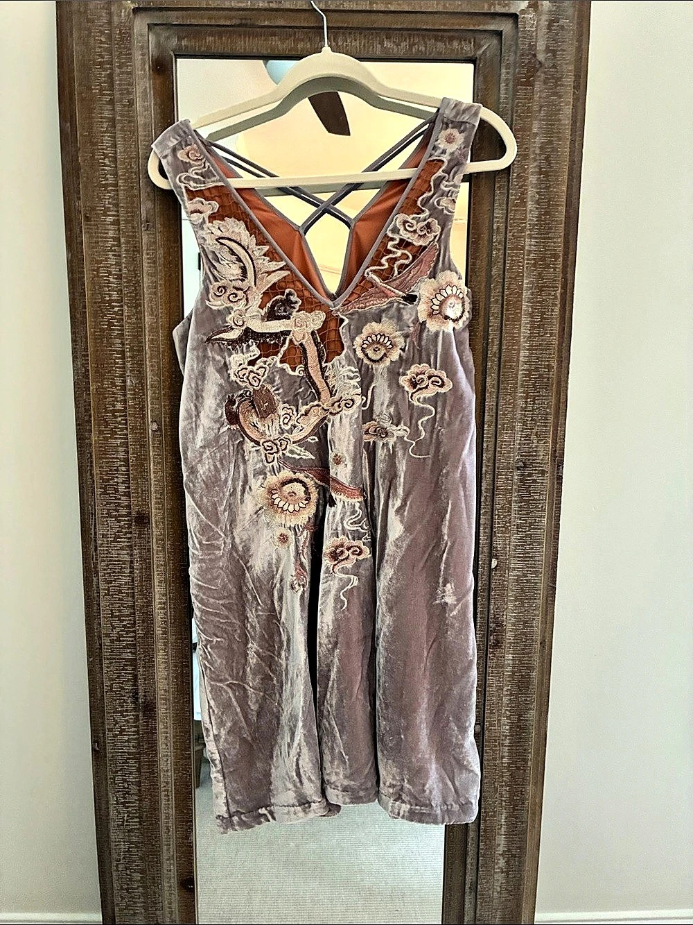 Free People Floral Embroidered Dress